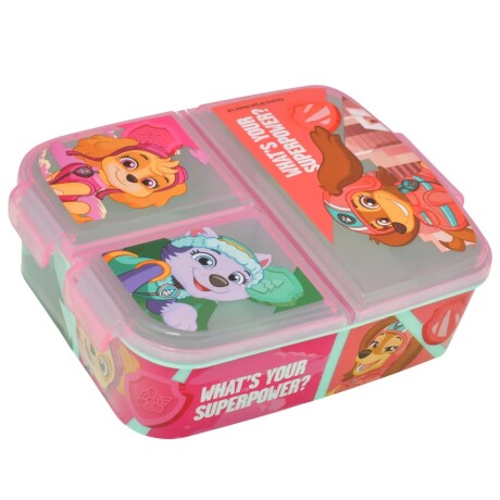 Lunchera infantil c/ compartimentos Paw Patrol Skye Rosa