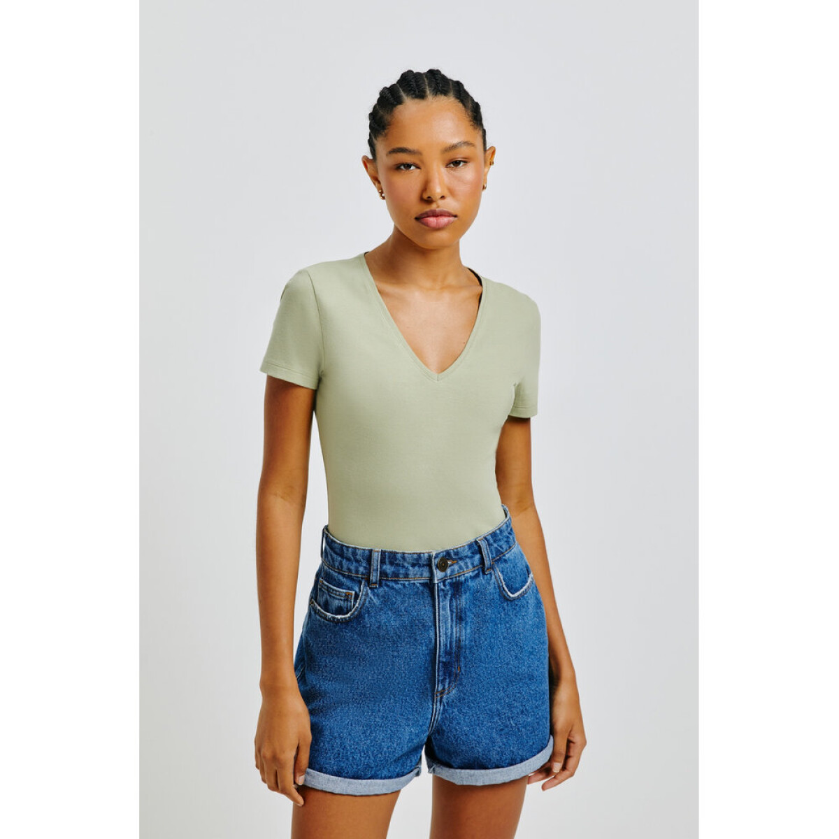 BLUSA MM FEM - VERDE MEDIO 