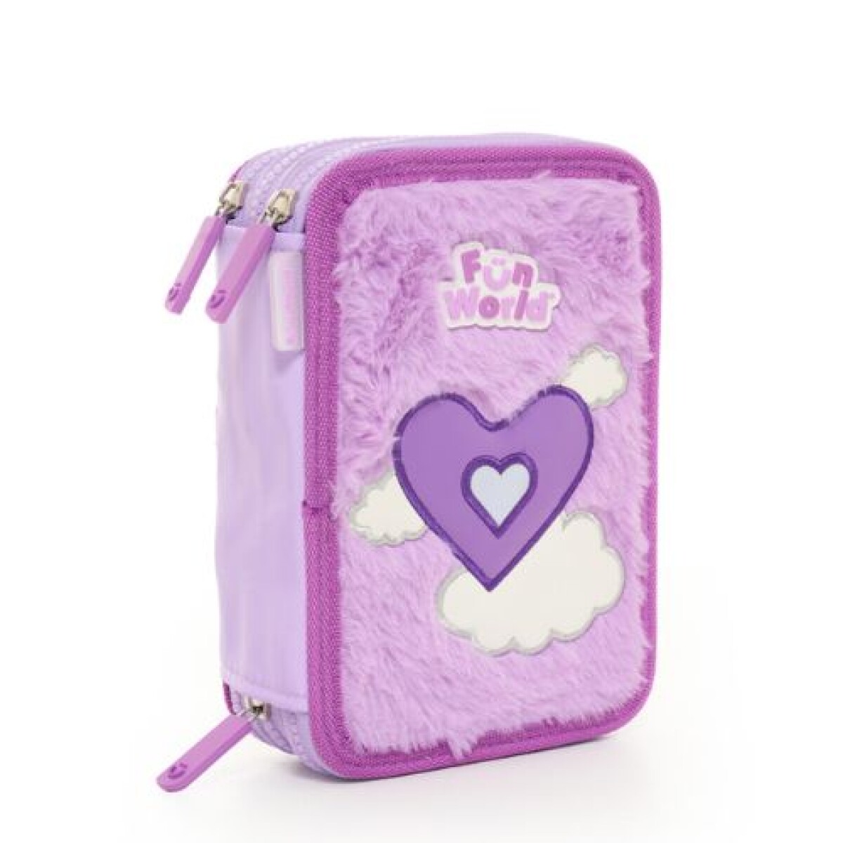 Cartuchera LOVELY 3 pisos - Violeta 