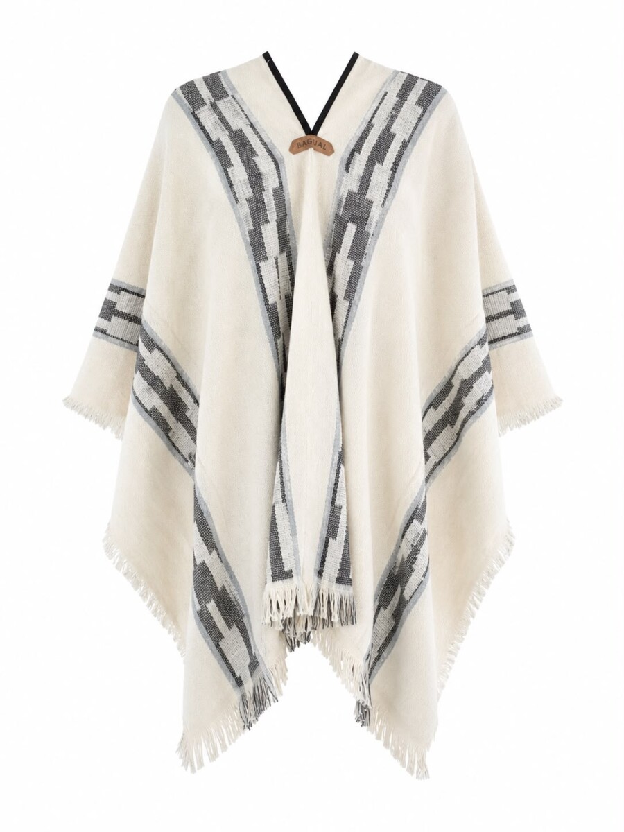 Poncho Bagual Guarda - Crudo y Gris 