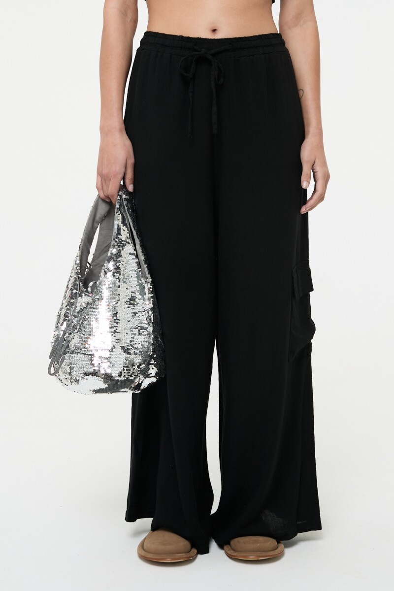 PANTALÓN CARGO Negro
