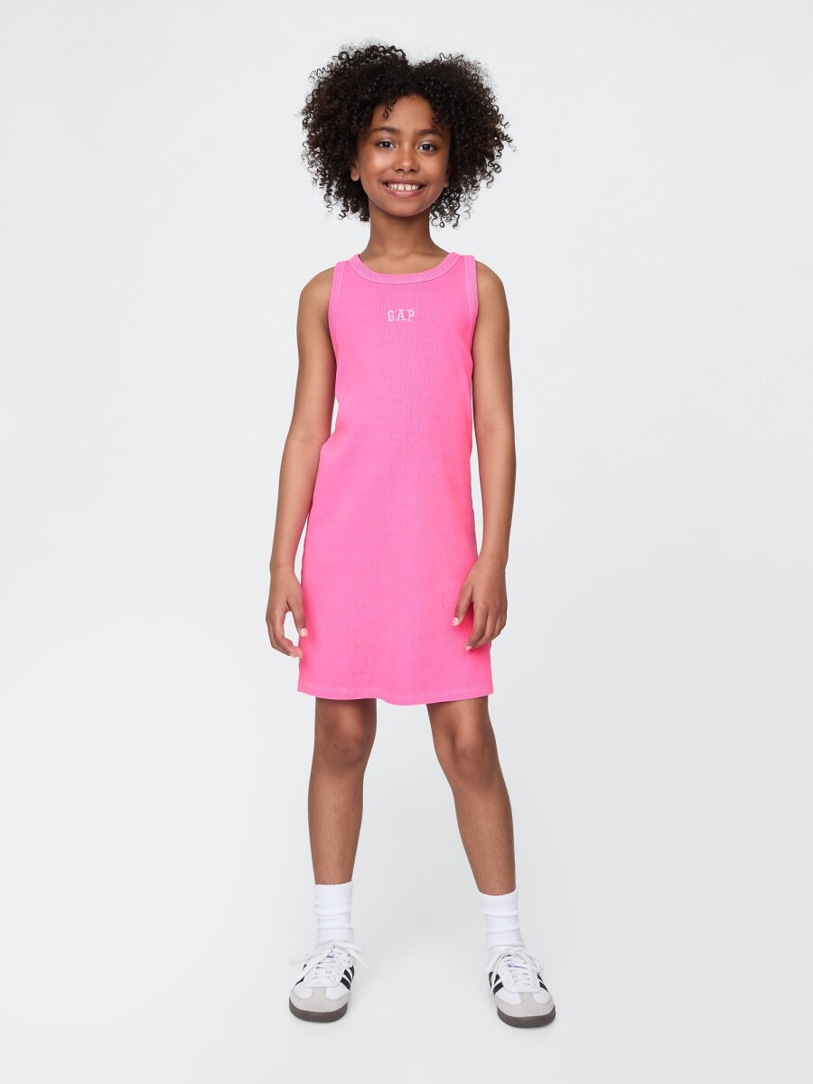 Vestido Logo Gap Niña - Standout Pink 