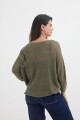 Sweater calado VERDE OLIVA
