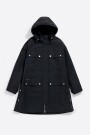 GABARDINA LÍNEA A MIDI Negro