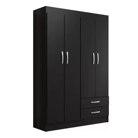 Ropero Armario 4 Puertas 2 Cajones 7 Estantes Ropero Armario 4 Puertas 2 Cajones 7 Estantes