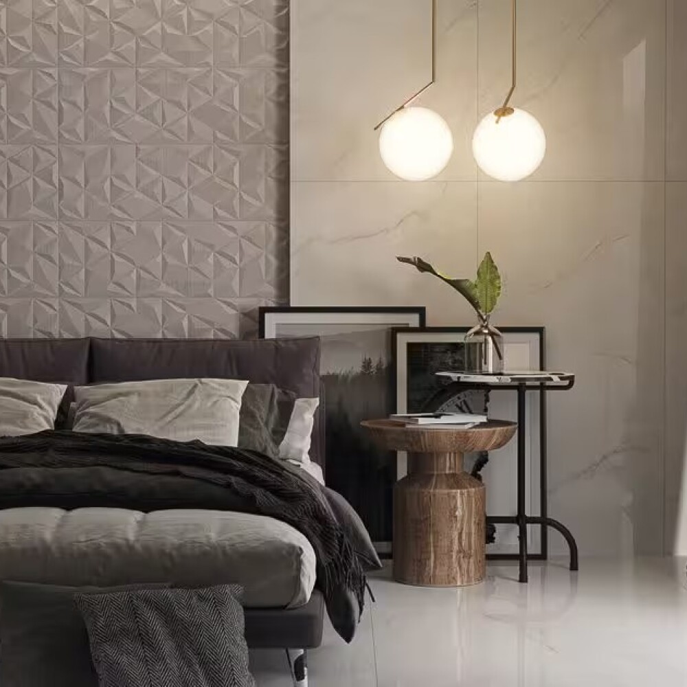 Porcelanato Solene WH 120x120 cm Pulido brillante y rectificado Porcelanato Solene Wh 120x120 Cm Pulido Brillante Y Rectificado