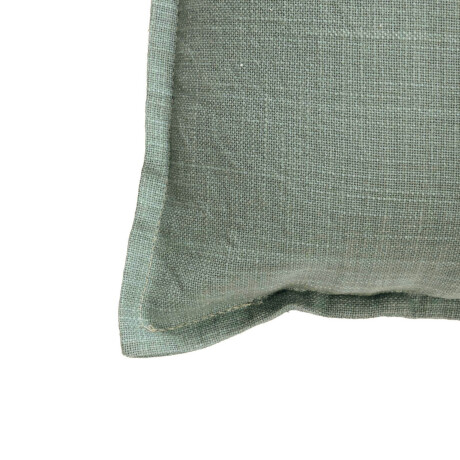 FUNDA ALMOHADÓN ALGODON VERDE C/BORDE