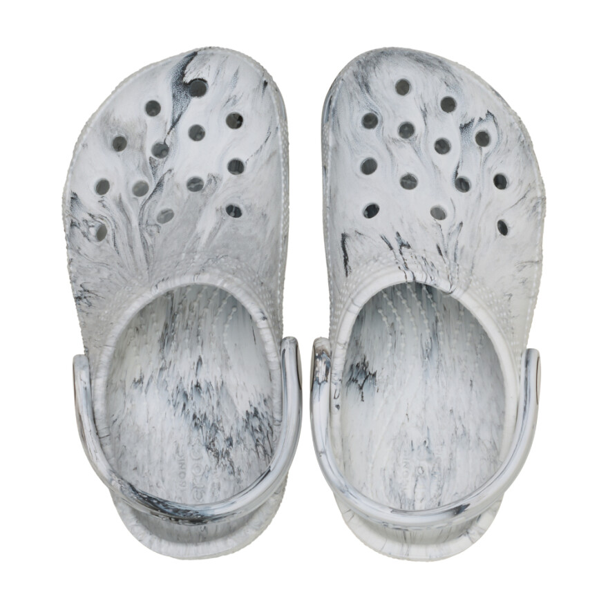 Crocs Classic Watercolor Marbled Clog T - Niños 1 a 5 años Grey Swirl