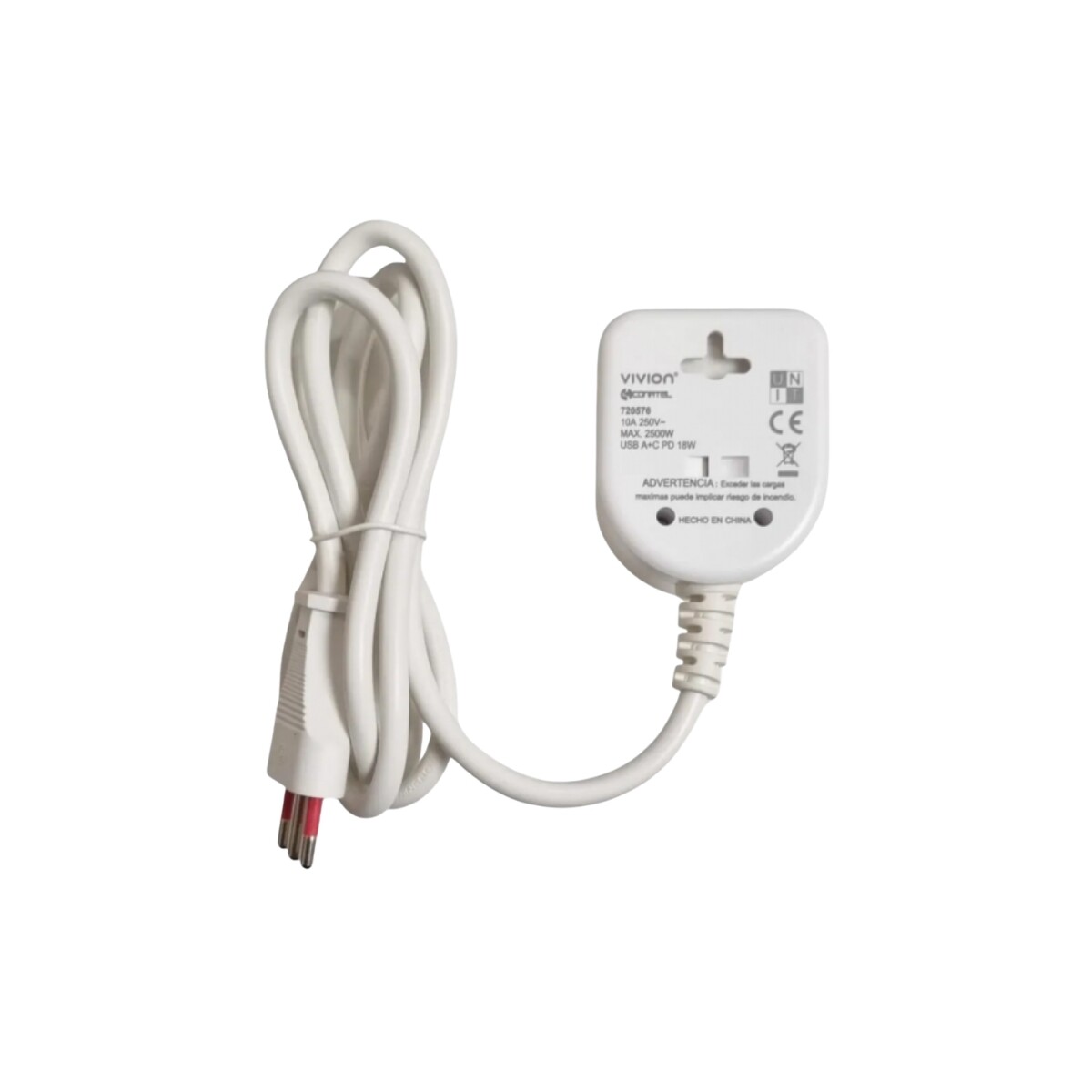 PROLONGACION 1,5MT SCHUKO + USB + USB C Prolongacion 1,5mt Schuko + Usb + Usb C