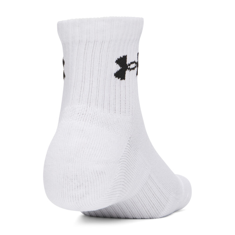 Medias UA Performance Cotton 3p Qtr Hombre 6009686-100 Blanco