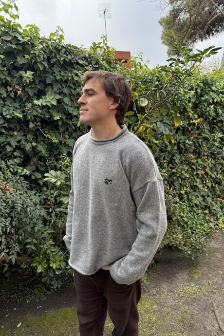 Wool Sweater Men Gris