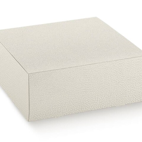 Caja plegable 10x10x6 cm. - PELLE BIANCO Caja plegable 10x10x6 cm. - PELLE BIANCO