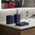 Set x 3 Accesorio de Baño Cerámica Labrada Bukara AZUL