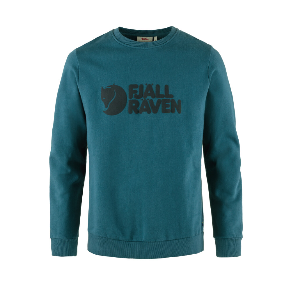 Fjallraven Logo Sweater - Hombre Deep Sea