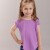 Remera Deportiva para Niñas. Lila Claro