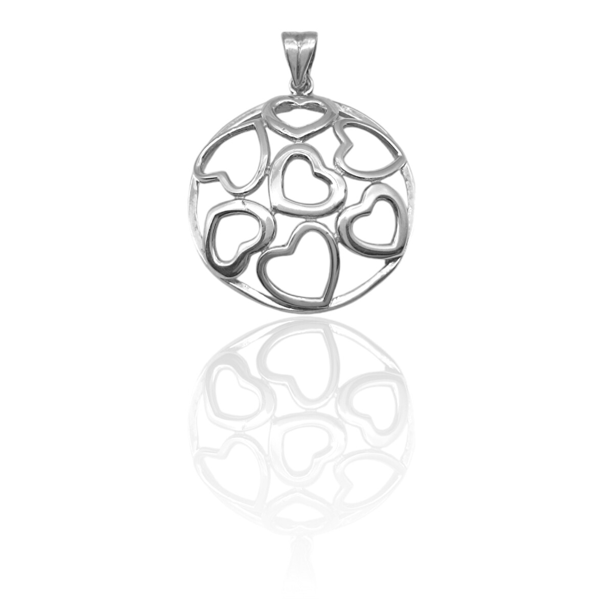 Dije Colgante Corazones-Plata 925-Sin Piedra-CP3601 - sinpiedra 