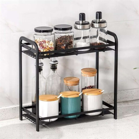 Organizador De Metal Para Mesa Negro