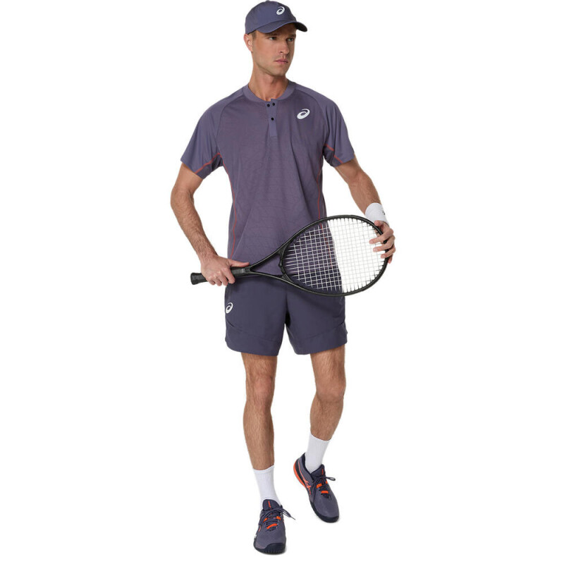 Polo Tenis Match Actibreeze Hombre Greyish Purple