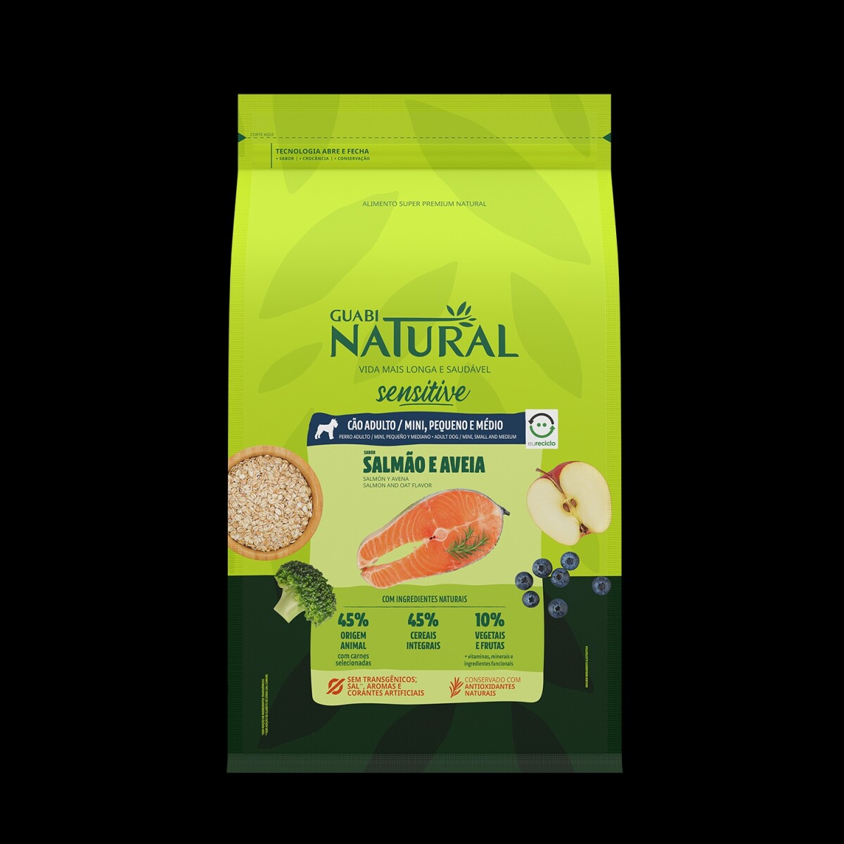 GUABI NATURAL PERRO ADULTO SENSITIVE MINI/PEQ/MED / SALMÓN Y AVENA 10,1KG - Guabi Natural Perro Adulto Sensitive Mini/peq/med / Salmón Y Avena 10,1kg 