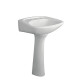 LAVATORIO SAN ISIDRO PILETA PARA PEDESTAL BLANCO LOZA BLANCO