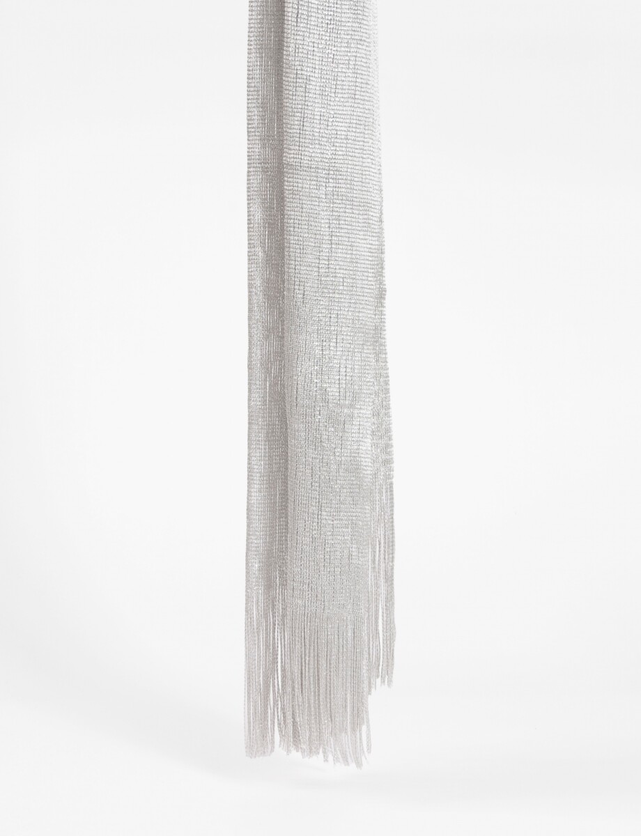 Pashmina party con argolla - plateado 