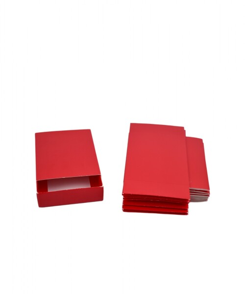 Pack x 20 unid - caja 13 eco tipo caja fosforo 10x14x3 cm. ROJO