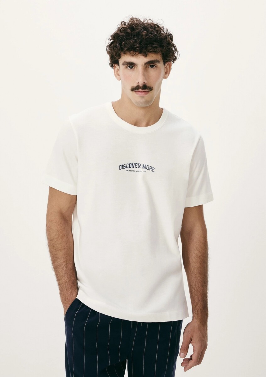 CAMISETA CON ESTAMPADO - BLANCO 