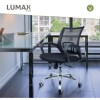 Silla ejecutiva ergonómica Ezri respaldo Mesh negro Premium Negro