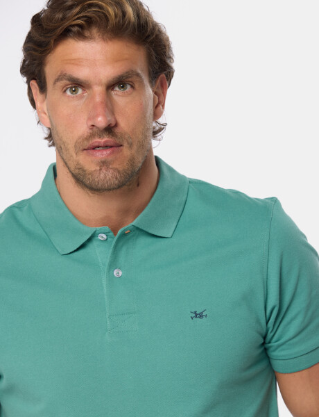 REMERA POLO LISA Verde Claro