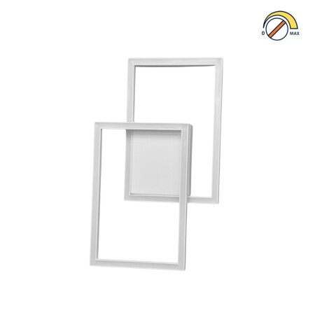 Plafon Spot Led doble marco dimerizable 30W Blanco