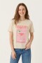 Remera m/c estampada Daiquiri BEIGE