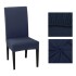 Funda Cubre Sillas Universal Comedor Elastizada Lavable X3 Color Variante Azul
