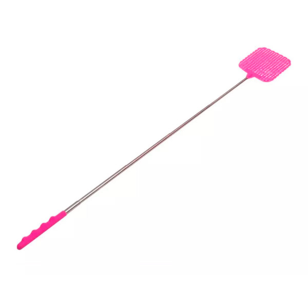 Matamoscas Telescopico Extensible Mata Mosquitos Bichos Variante Color Rosa
