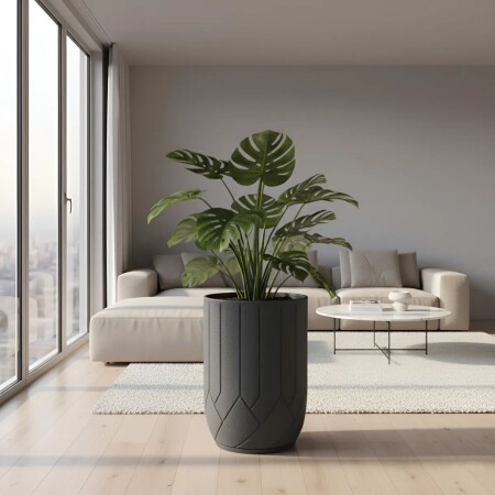 MACETA ALTA STERMINI ARENADA 55 LITROS GRAFITO MACETA ALTA STERMINI ARENADA 55 LITROS GRAFITO