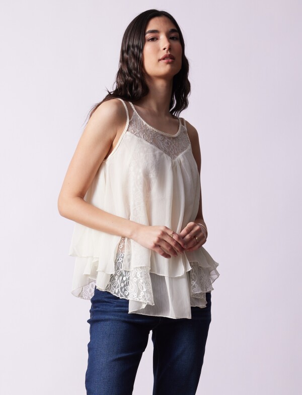 Blusa Gasa CRUDO