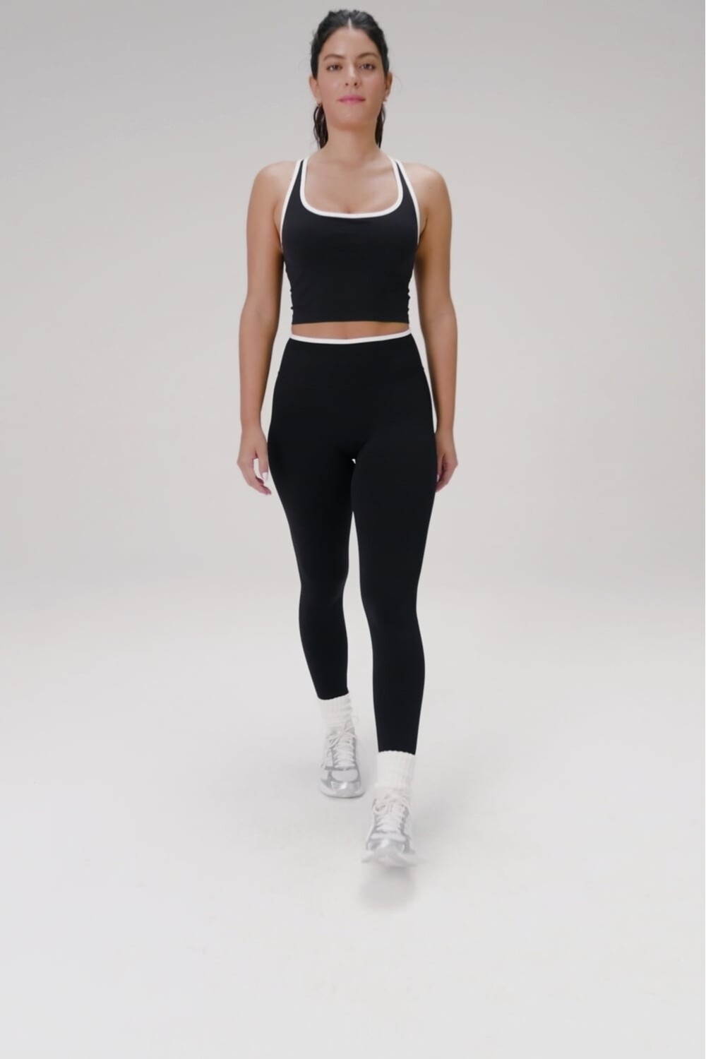 Legging Seamless Scrunch Legging Mujer Black/Classic White Fabletics