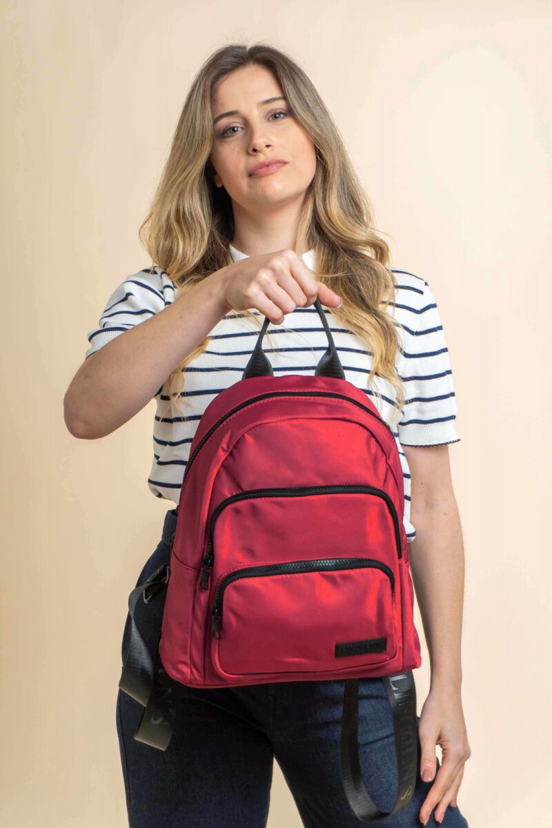 MOCHILA FLOR DE LOTO - GRANATE 