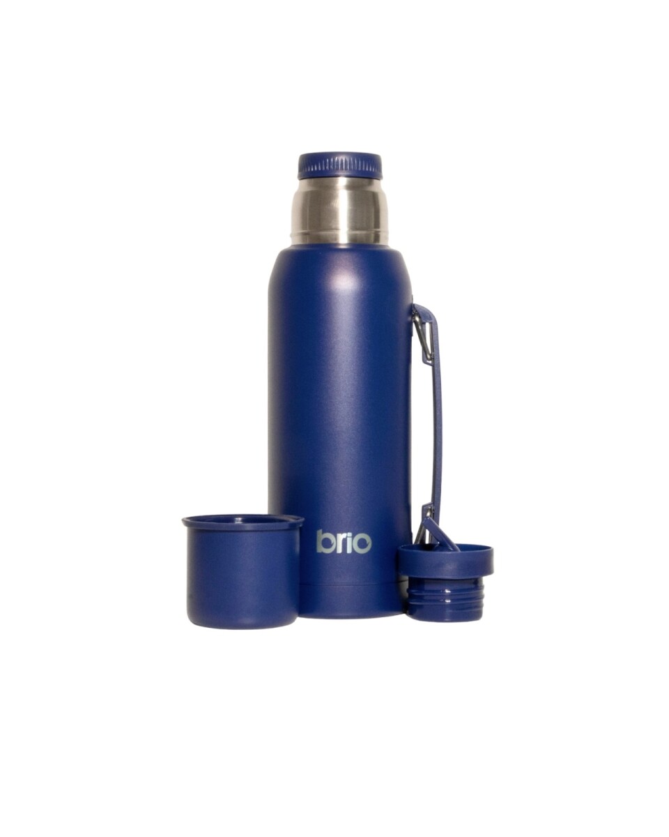 Termo 1 Litro Acero Inox brio Con Pico Cebador - Azul 
