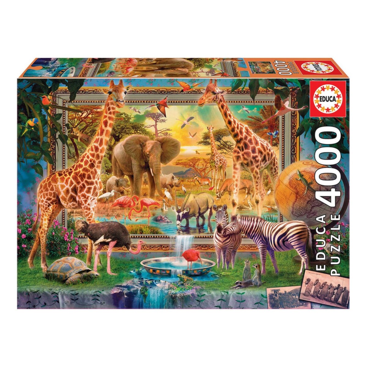 Puzzle Educa Volviendo De La Sabana 4000 Piezas Didactico 