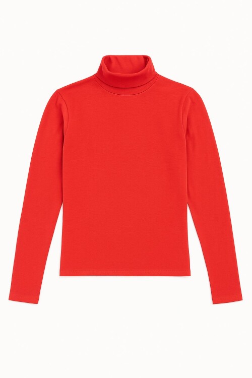 Polera canalé ROJO