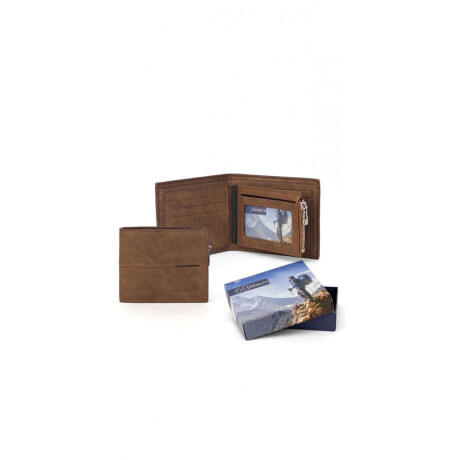 Billetera Van Gogh Marron Claro C/ Guarda Ladrillo