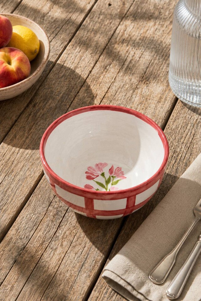 Bowl vichy silvestre rojo