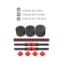 Set Mancuernas Ajustable Regulables 20kg Juego Kit 3 En 1 Disco Pesa Barra Imback Color Negro Y Rojo Set Mancuernas Ajustable Regulables 20kg Juego Kit 3 En 1 Disco Pesa Barra Imback Color Negro Y Rojo
