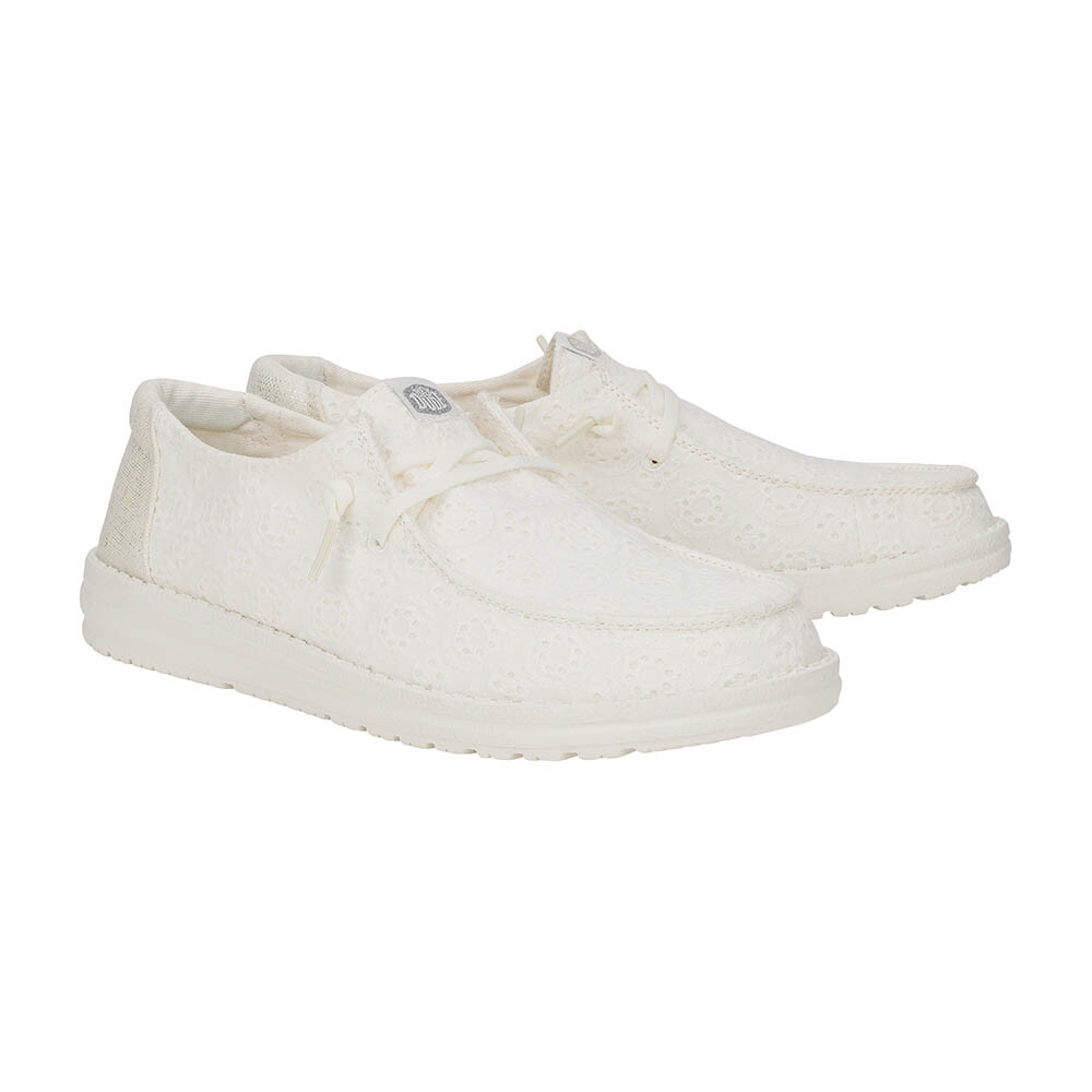 Wendy Eyelet Lace - Mujer White