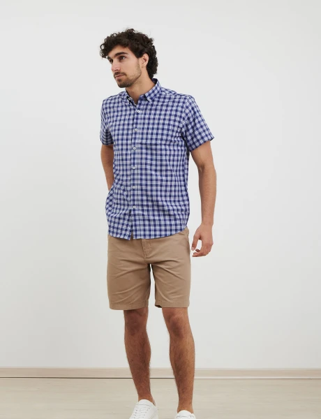 012576 CAMISA HARRINGTON LABEL Azul Osc/bla