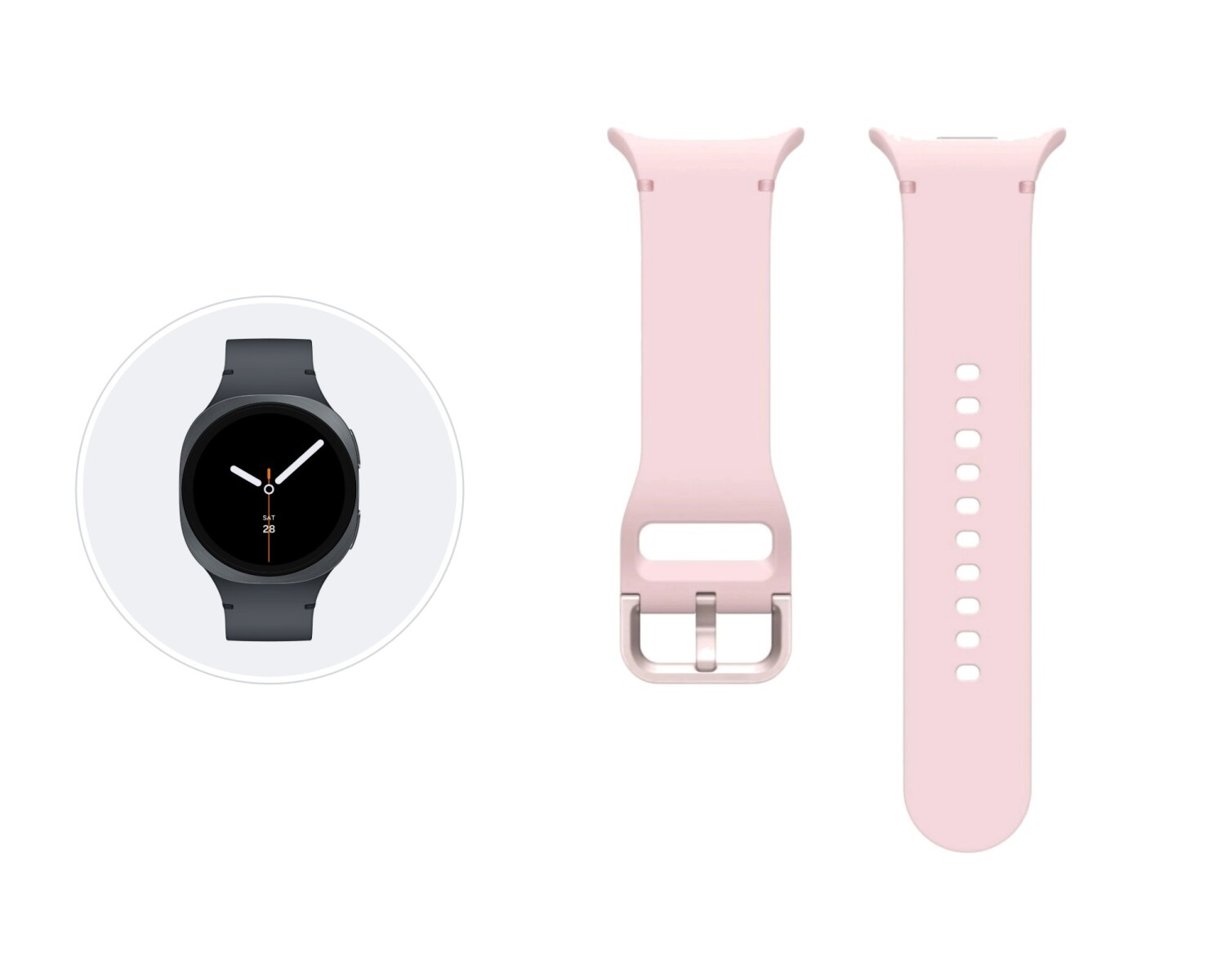 Correa Samsung Sport Band (S/M) para Galaxy Watch8 - Pink 