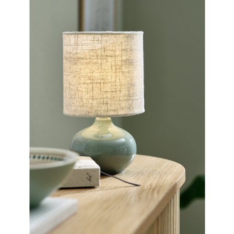 Lampara Mesa Eivin Ø15Xa25Cm Porcelana