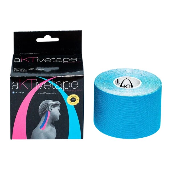 Cinta Kinesiológica Aktive Tape Celeste – Soporte Muscular y Alivio del Dolor Cinta Kinesiológica Aktive Tape Celeste – Soporte Muscular y Alivio del Dolor