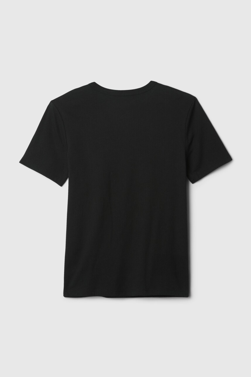 Remera Logo Gap Niño True Black