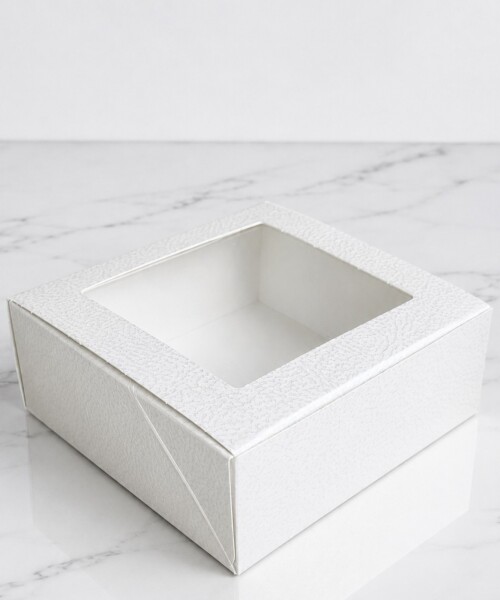 Caja c/visor 16x6x16 cm. - PELLE BIANCO Caja c/visor 16x6x16 cm. - PELLE BIANCO